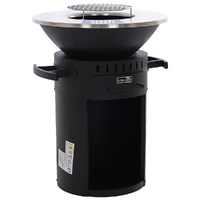 Royal Food FOL-3400 - Barbecue a legna e carbone - Piastra e griglia in acciaio inox