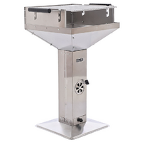 Royal Food CB 2100 - Barbecue a carbone - Griglia in acciaio inox