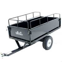 OUTLET - DIFETTI ESTETICI - GeoTech MAXI - Carrello ribaltabile trainato in acciaio per trattorino tagliaerba - 145x71(h 32 cm)