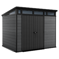 Keter Cortina 9x7 - Casetta da giardino - Con porta doppia anta - 277x218x226 cm