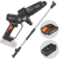 Worx WG327E - Potatore manuale a batteria + asta di prolunga 125cm - 20V 2Ah