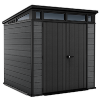 Keter Cortina 7x7 - Casetta da giardino - Con porta doppia anta - 214x218x226 cm