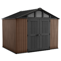 Keter Stronghold 10X8 - Casetta da giardino - Con porta a doppia anta - 305x243x251 cm