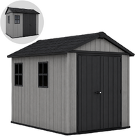 Keter Newton plus 759/975 grigia - Casetta da giardino - Con finestre - 230x287x246 cm