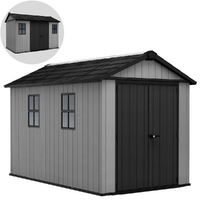 Keter Newton plus 7511/1175 grigia - Casetta da giardino - Con finestre - 230x350x246 cm