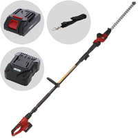 GeoTech X-Line PH-20V - Tagliasiepi su asta di prolunga a batteria - 20V - Batterie e caricabatterie