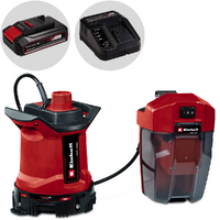 Einhell GE-DP 18/25 LL Li - Pompa a immersione acque scure - Batteria e caricabatteria