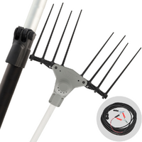 Volpi Super Bomber 285XL - Abbacchiatore elettrico 240/360 cm a batteria tipo auto con cavo in dotazione - Asta telescopica - Scegli tra più configurazioni