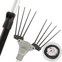 Volpi Super Bomber 295L - Abbacchiatore elettrico 210/300 cm a batteria tipo auto con cavo in dotazione - Asta telescopica - Scegli tra più configurazioni