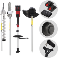 GeoTech X-Line MT-40V - Decespugliatore multifunzione a batteria - 40V - Batterie e caricabatterie