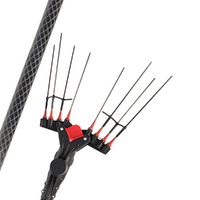 Castellari Vertigo Carbon C 18V - Abbacchiatore a batteria al litio - Asta telescopica 190/240 cm - SENZA BATTERIA E CARICABATTERIA
