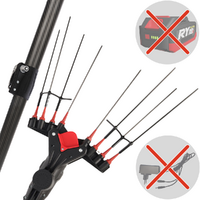 Castellari Vertigo Carbon XL 18V - Abbacchiatore a batteria al litio - Asta telescopica 280/410 cm - SENZA BATTERIA E CARICABATTERIA