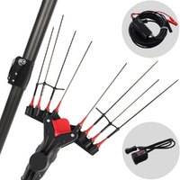 Castellari Vertigo Carbon XL 18V - Abbacchiatore elettrico 280/410 cm a batteria tipo auto con cavo in dotazione - Asta telescopica in carbonio - Scegli tra più configurazioni