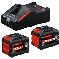 Starter Set Bosch per Linea Blu Professional - 2 batterie 18V/15Ah + Caricabatterie rapido