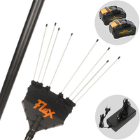 Oliviero Flex PCT36 Premium Cordless - Abbacchiatore a batteria al litio 2x36V 4.5 Ah - Asta telescopica 235/335 cm