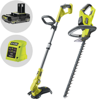 Ryobi RHT1845LT25M20 - Kit tagliasiepi a batteria + Tagliabordi a batteria - 18V 2Ah
