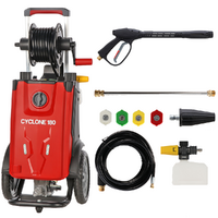 GeoTech Cyclone 180 - Idropulitrice con lancia professionale + spurgatubi - 180 bar - 480 l/h