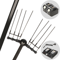 Jolly Sfera - Abbacchiatore elettrico a batteria al litio 2x18V 9Ah - Asta telescopica 208/297 cm