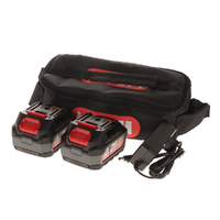 Lisam A1912 - Kit alimentazione per attrezzi elettrici - 2 Batterie 21V 5Ah - Caricabatterie