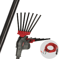 Lisam Oliwatt 3 - Abbacchiatore elettrico a batteria tipo auto con cavo in dotazione - Asta fissa 220 cm - Scegli tra più configurazioni