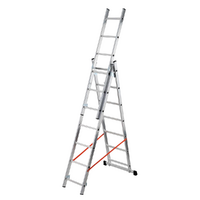 Gierre ALL400, 3x6 gradini, 3.27 m - Scala telescopica in alluminio - Altezza stimata operativa 4.52 m