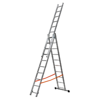 Gierre ALL420, 3x10 gradini, 5.47 m - Scala telescopica in alluminio - Altezza stimata operativa 6.51 m