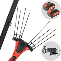 Aima Giulia Cordless - Abbacchiatore elettrico 195/300 cm a batteria al litio 2x 21V 9Ah - Asta telescopica in carbonio - Scegli tra più configurazioni