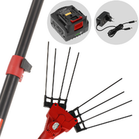 Attila ATSC510-4x4 - Abbacchiatore a batteria con asta telescopica - 200/300 cm - 18V 2Ah - Scegli tra più configurazioni