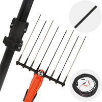 Bahco BCL54TP - Abbacchiatore elettrico 230/380 cm a batteria tipo auto con cavo in dotazione - Asta telescopica + prolunga - Scegli tra più configurazioni