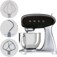 Smeg SMF04BLEU Nero - Impastatrice Planetaria - Vasca in Inox da 4,8 litri