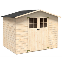Décor et Jardin Lodum - Casetta da giardino in legno - Con tetto a due falde - 240x180x200 cm