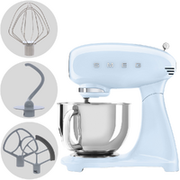 Smeg Full Color Azzurro SMF05PBEU - Impastatrice Planetaria - Vasca in Inox da 4,8 litri