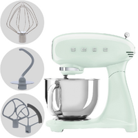Smeg Full Color Verde Pastello SMF05PGEU - Impastatrice Planetaria - Vasca in Inox da 4,8 litri