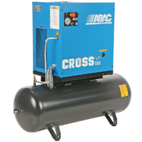ABAC Cross 500 - Compressore rotativo trifase a vite silenziato - Motore 5.5 HP - Serbatoio 200l