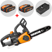 Worx WG322E.1 - Elettrosega a batteria 20V 2Ah + batteria 20V 2Ah in omaggio! - Lama da 25cm - Scegli tra più configurazioni