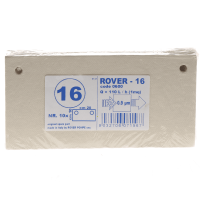 Tipo 16 - Cartoni filtranti Rover per pompe con filtro Pulcino - 20x10 cm - 10 pezzi