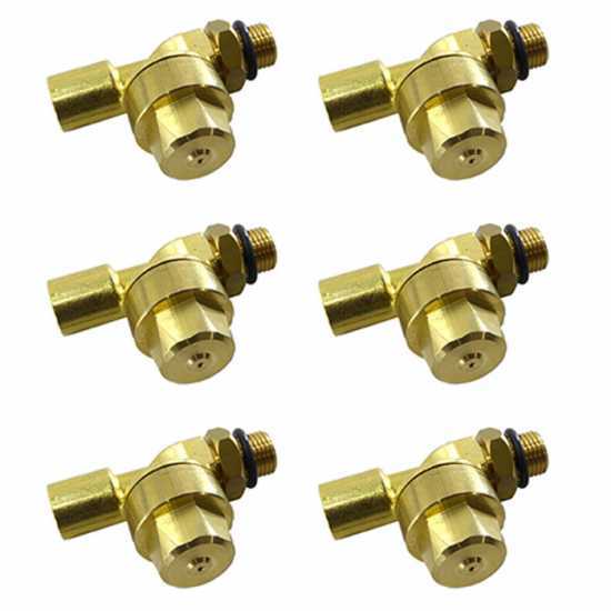 Kit 6 pezzi - Valvole antigoccia per getti - Attacco 1/4 MG - 1/4 GF