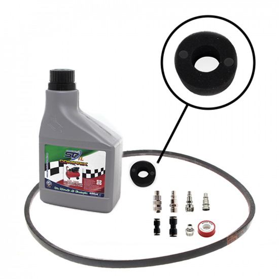 Kit accessori e manutenzione A55 per compressori Abac