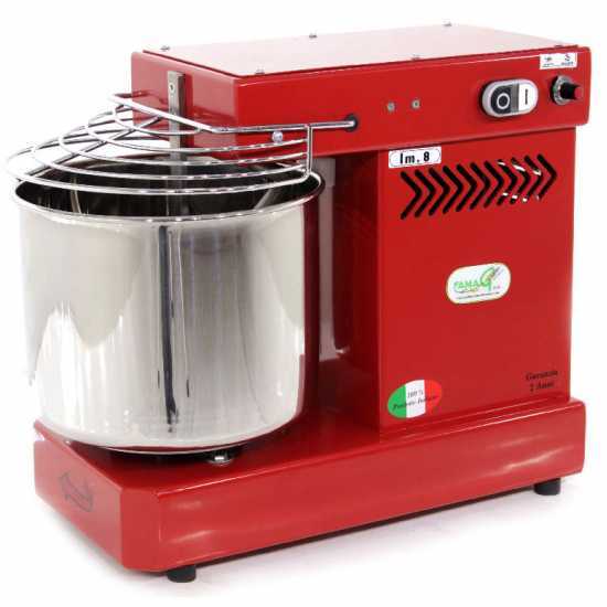 Famag IM 8/230 10 Velocit&agrave; Rosso - Impastatrice a spirale 8 Kg
