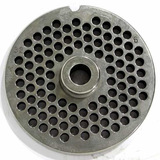 TC 32 foro 6 mm Trafila Reber - Piastra per tritacarne - diametro trafila 99 mm