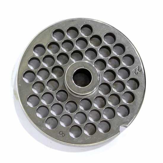 TC 22 foro 8 mm Trafila Reber - Piastra per tritacarne - diametro trafila 82 mm