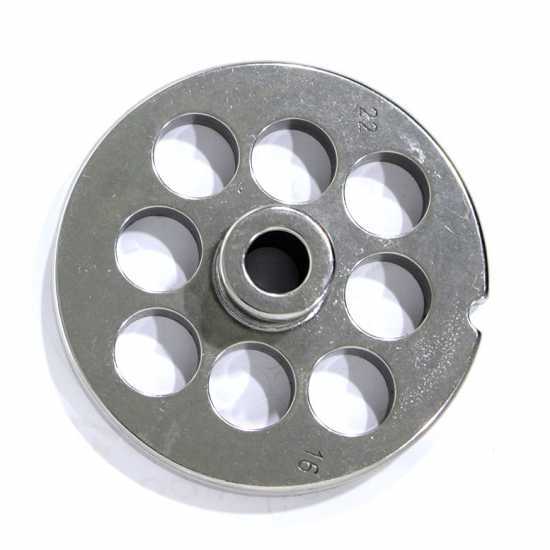 TC 22 foro 16 mm Trafila Reber - Piastra per tritacarne - diametro trafila 82 mm