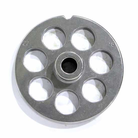 TC 22 foro 18 mm Trafila Reber - Piastra per tritacarne - diametro trafila 82 mm