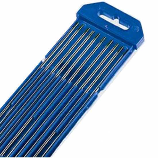 Elettrodo Tungsteno-Cerio 2% - diametro 1,6 mm - per torce 110A, 140A, 180A, 320A - 10 pz
