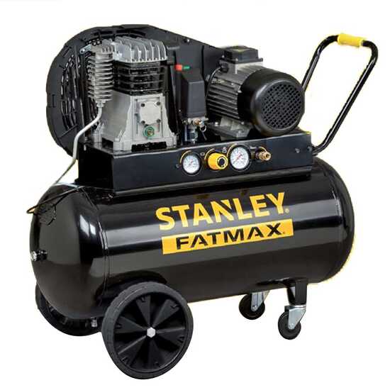 Stanley Fatmax B 350/10/100T - Compressore aria elettrico trifase a cinghia - Motore 3 HP - 100 lt