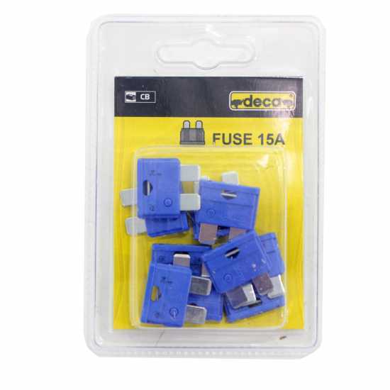 Fusibile 15A Deca - confezione 10 pezzi