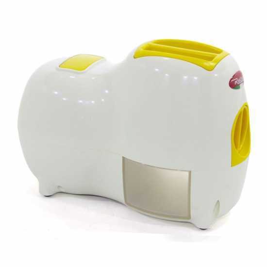 Reber Fido 9250 BG Bianco/Giallo - Grattugia elettrica da tavolo - 140W