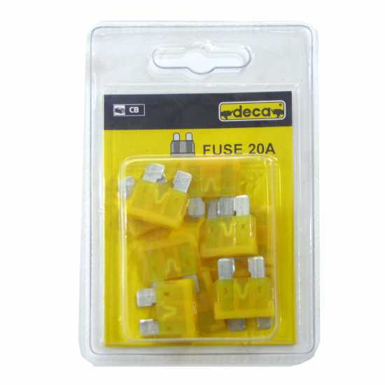 Fusibile 20A Deca - confezione 10 pezzi