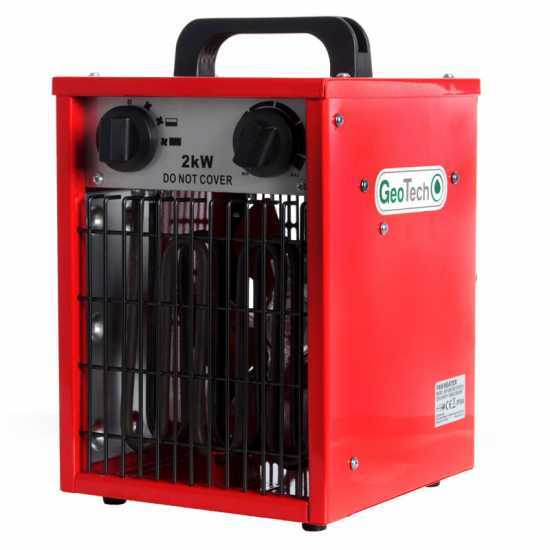 GeoTech EH 200 S - Generatore di aria calda elettrico con ventilatore - Monofase