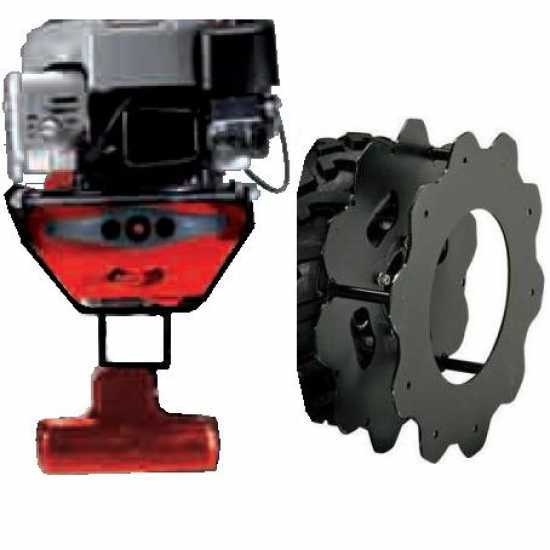 Kit zavorra-oscillatore + coppia ruote ferro xTM 70 RB